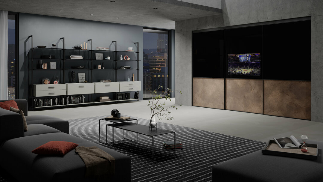 Sliding TV Door mit Innensystem Uno