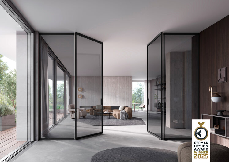 German Design Award Winner 2025 - raumplus Pivottür S1200