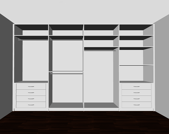 Konfigurationsbeispiel Schrank 4-Felder