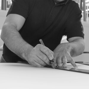 Produktion: Glaszuschnitt
